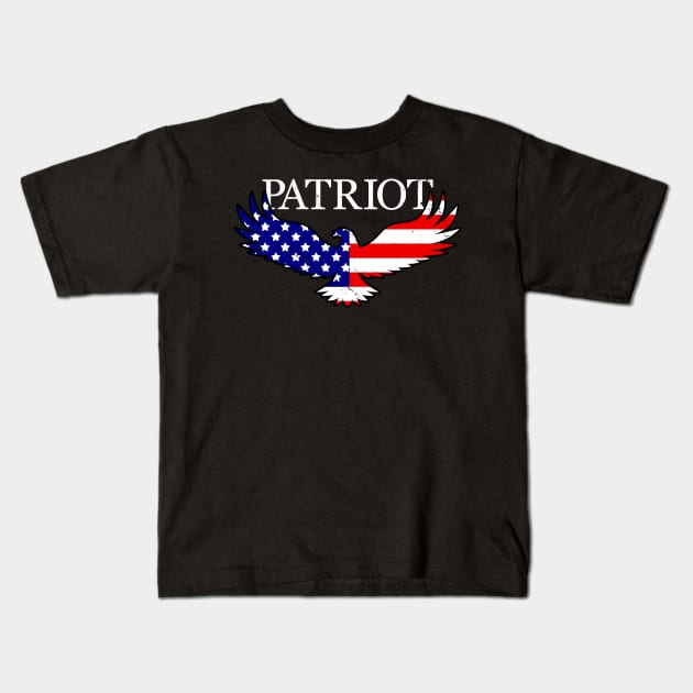 Patriot Proud Patriotic American Kids T-Shirt by Originals By Boggs